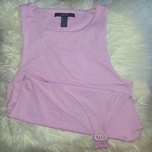 Forever 21 Spandex Lavender Sleeveless Bodysuit